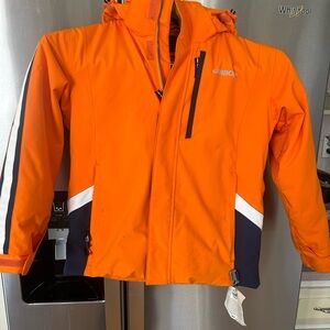 Kids Karson Orange Ski Jacket